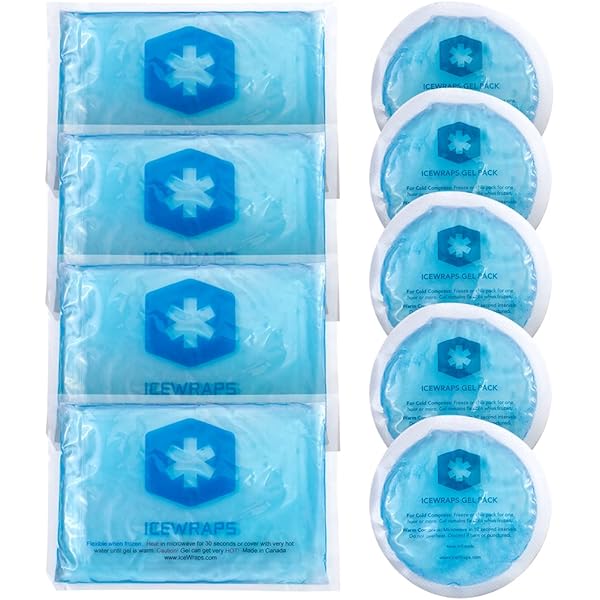 Amazon.com: ICEWRAPS 5”x7” Reusable Gel Ice Packs and Small